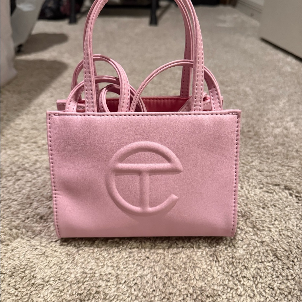 Telfar Pink Mini Shopping Bag